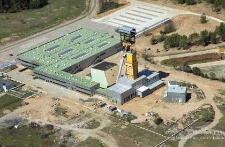 Zakłady Górnicze „Rudna” : szyb R-IX widziany z lotu ptaka