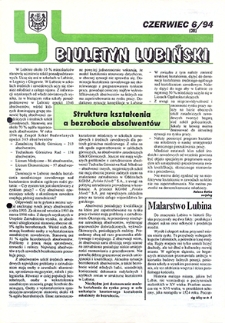 Biuletyn Lubiński nr 6 (38), czerwiec `94