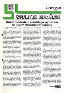 Biuletyn Lubiński nr 7 (39), lipiec `94
