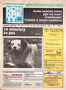 Konkrety nr 51 (1062), grudzień `92