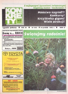 Konkrety nr 52 (1063), grudzień `92