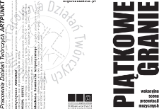 Piątkowe Granie – Wakacyjna Scena Prezentacji Muzycznych : program na maj i czerwiec 2013