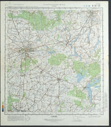 Mapa topograficzna : N-33-132 : Gniezno