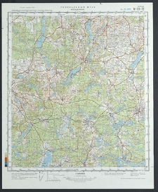Mapa topograficzna : N-33-72 : Kościerzyna