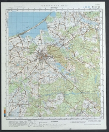 Mapa topograficzna : N-33-69 : Koszalin