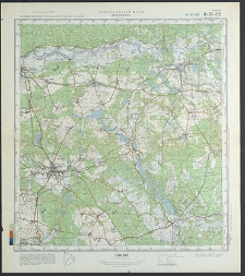 Mapa topograficzna : N-33-128 : Międzyrzecz