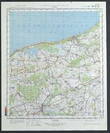 Mapa topograficzna : N-33-58 : Sławno