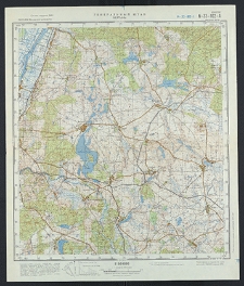 Mapa topograficzna : N-33-102-A : Wełtyń