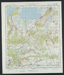 Mapa topograficzna : N-33-59-A : Gardna Wielka