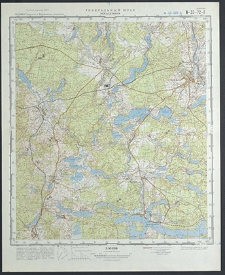 Mapa topograficzna : N-33-72-G : Kościerzyna