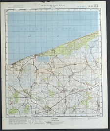 Mapa topograficzna : N-33-67-W : Niechorze