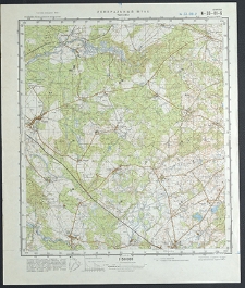 Mapa topograficzna : N-33-81-B : Tychowo