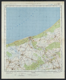 Mapa topograficzna : N-33-58-B : Ustka
