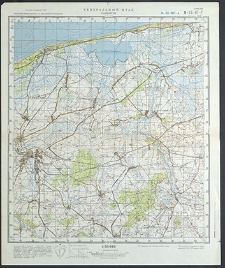Mapa topograficzna : N-33-67-G : Trzebiatów