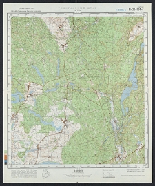 Mapa topograficzna : N-33-104-G : Breń