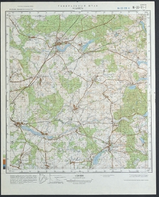 Mapa topograficzna : N-33-91-G : Chociwel