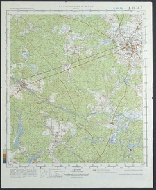 Mapa topograficzna : N-33-84-G : Czersk