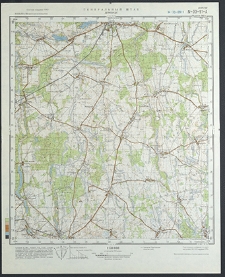 Mapa topograficzna : N-33-91-A : Dębice