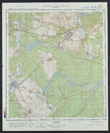 Mapa topograficzna : N-33-104-B : Drawno