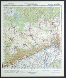 Mapa topograficzna : N-33-115-W : Gorzów Wielkopolski
