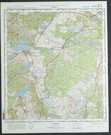 Mapa topograficzna : N-33-92-W : Ińsko