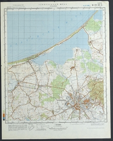 Mapa topograficzna : N-33-69-A : Koszalin