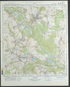 Mapa topograficzna : N-33-92-A : Łobez