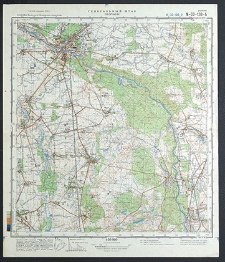 Mapa topograficzna : N-33-130-B : Oborniki