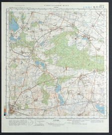 Mapa topograficzna : N-33-129-B : Pniewy