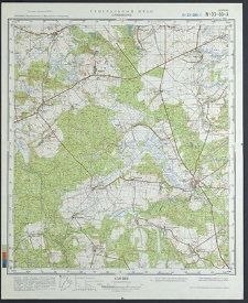 Mapa topograficzna : N-33-80-A : Sławoborze
