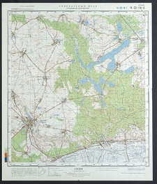 Mapa topograficzna : N-33-116-A : Strzelce Krajeńskie