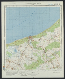 Mapa topograficzna : N-33-58-B : Ustka