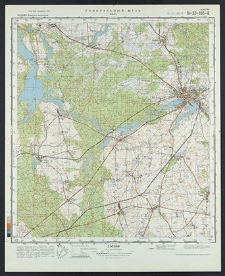 Mapa topograficzna : N-33-105-B : Wałcz
