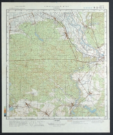 Mapa topograficzna : N-33-127-B : Bledzew
