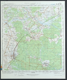 Mapa topograficzna : N-34-120 : Hajnówka
