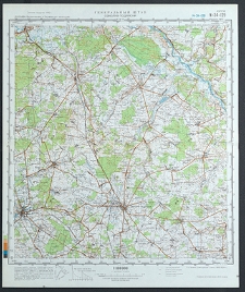 Mapa topograficzna : N-34-129 : Sokołów Podlaski