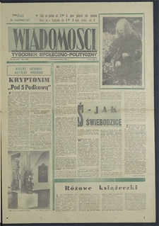 Wiadomości nr 40 (497), październik `66