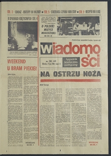 Wiadomości : Tygodnik Zagłębia Miedziowego nr 30 (643), lipiec `69