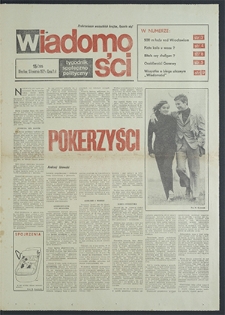 Wiadomości : Tygodnik społeczno-politycznynr 15 (785), kwiecień `72