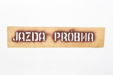 Szablon kolejowy : Jazda próbna