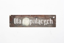 Szablon kolejowy : Dla niepalących