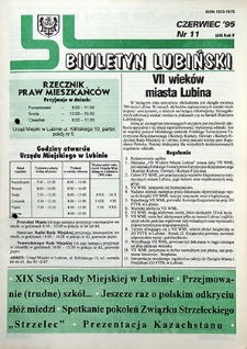 Biuletyn Lubiński nr 11 (60), czerwiec `95