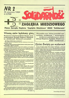 Solidarność Zagłębia Miedziowego nr 2/103, styczeń `94
