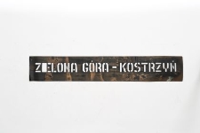 Szablon kolejowy : Zielona Góra–Kostrzyń