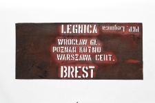 Szablon kolejowy : Legnica przez Wrocław Główny–Poznań–Kutno–Warszawa Centralna Brest ; PKP. Legnica