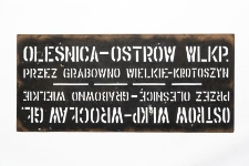 Szablon kolejowy : Oleśnica–Ostrów Wielkopolski przez Grabowno Wielkie–Krotoszyn ; Ostrów Wielkopolski–Wrocław Główny przez Oleśnicę–Grabowno Wielkie