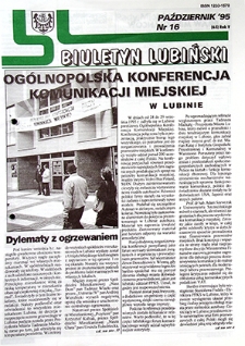 Biuletyn Lubiński nr 16 (65), październik `95