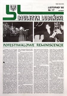Biuletyn Lubiński nr 17 (66), listopad `95