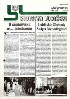 Biuletyn Lubiński nr 18 (67), listopad `95