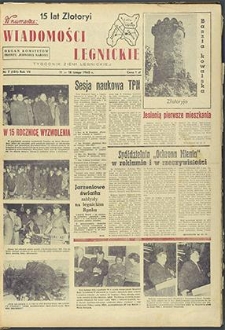 Wiadomości Legnickie nr 7 (151), luty `60
